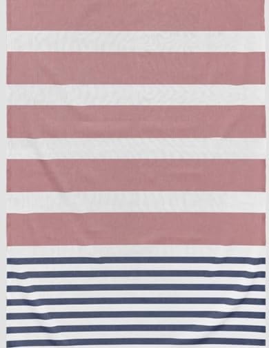 Cotton Turkish Beach Towel with Towels Oversized 36"x72" Pool Absorbent Extra Large Quick Dry Sand Travel Towel (Rosé & Riviera, 4 Pack)