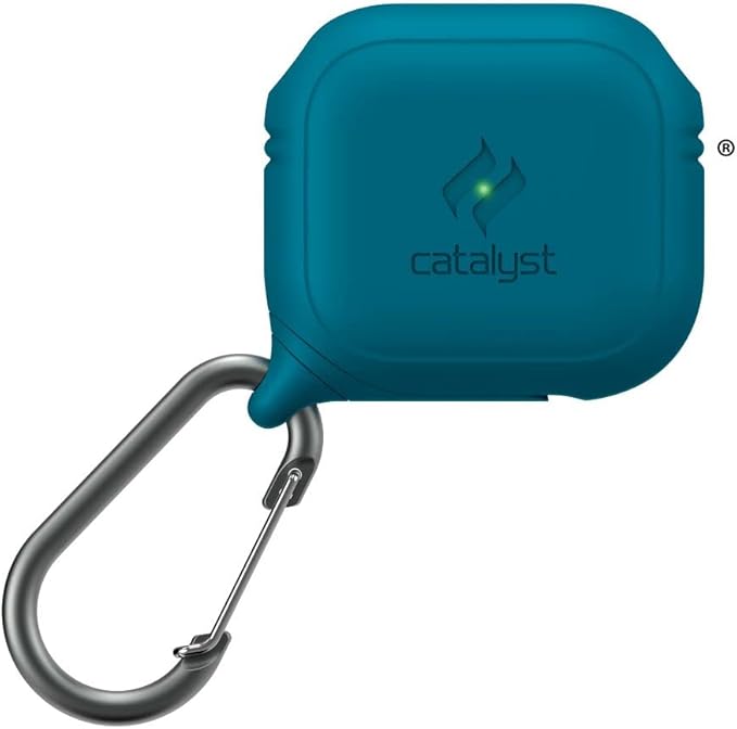 Catalyst Waterproof Case for AirPods 3rd Generation (2021) - Wireless & USB-C Charging Compatible, Drop Protection One Piece Design with Carabiner