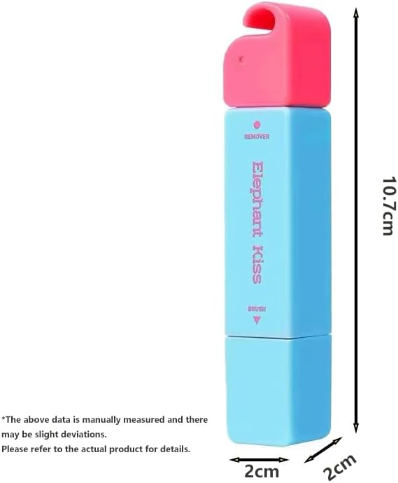 Elephant Kiss Stain Remover, 3-Second Stain Remover Pen for Clothes, 2025 New 12ml Portable Spot Cleaner, ElephantKiss 2-in-1 Active Eraser & Brush With Lanyard Travel & Pocket-Sized (Blue+Purple)