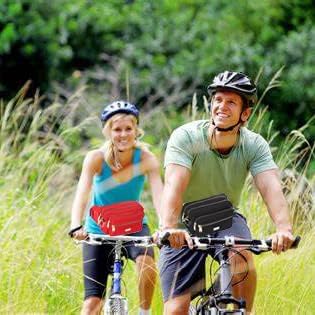 Extra Large Fashion Fanny Pack for Men Women, Waist Bag for Waterproof Hiking Running Biking Gym Outdoor Sports Travel Belt Bag (Red)