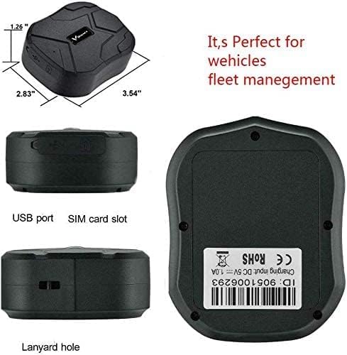 Winnes GPS Tracker for Vehicles 4G LTE Car Tracker Device Hidden up to 100 Days Long Battery Rastreador GPS para Carros Strong Magnetic Tracker Device for Vehicles Fleet Trailer Anti Theft TK905B