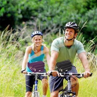 Extra Large Fashion Fanny Pack for Men Women, Waist Bag for Waterproof Hiking Running Biking Gym Outdoor Sports Travel Belt Bag (Purple)