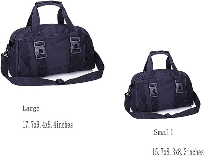 Small/Large Dance Duffle Bag For Girls Sport Gym Bags For Women Yoga Bag (Black, Large)