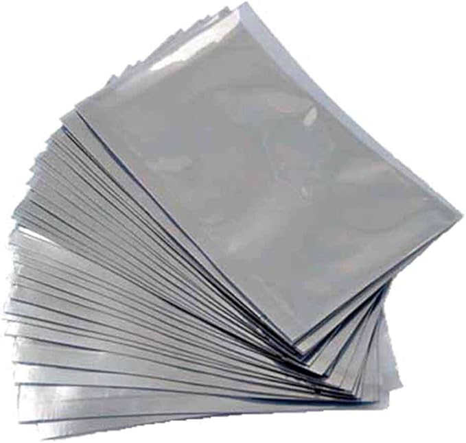 APQ Pack of 500 Static Shielding Bags 10 x 30. Grey Electrostatic Bags 10x30. Open Ended Heat Sealable Bags. Transparent Material. Great for Electronical Sensitive Components.