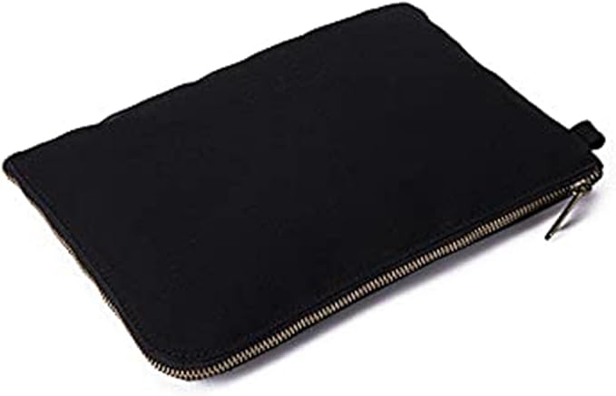 Zipper Pouch Storage Bag Simple and Stylish Women's Cosmetic and Travel Bag (Black-improved-10)