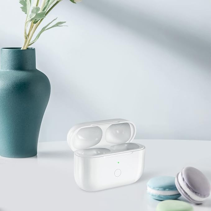 Compatible for AirPods Pro 2nd & 1st Generation Charging Case Replacement, Compatible for Wireless AirPods Pro 2 1 Charger Case with Bluetooth Pairing Sync Button, Built-in Large Battery