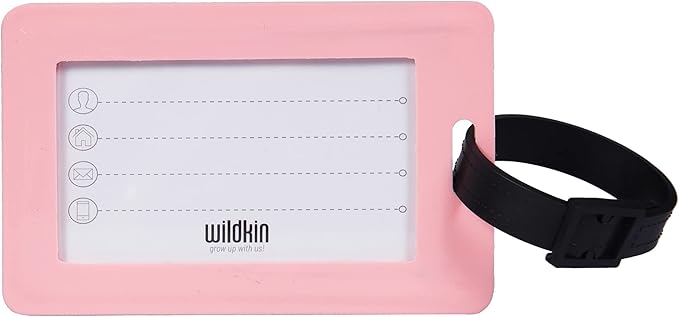 Wildkin Kids Luggage Tags – Set of 2, Durable Bag Tags w/Info Card for Suitcases & Backpacks - Magical Unicorns