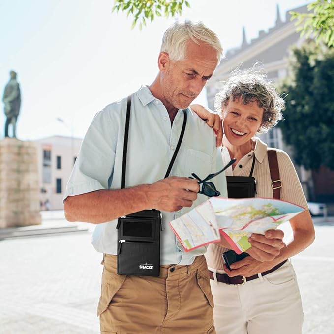 Shacke Hidden Travel Belt Wallet w/RFID Blocker