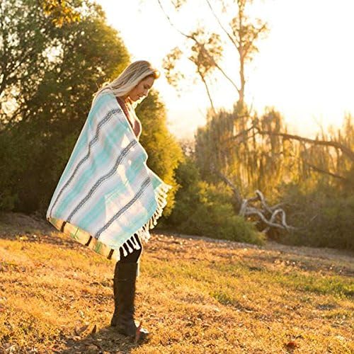 Sand Cloud Turkish Beach Towel - Sand Free - 100% Organic Turkish Cotton Yarn - Quick Dry Towel for Beach, Picnic Blanket or Throw - As Seen on Shark Tank - Tie Dye (Mint Baja)