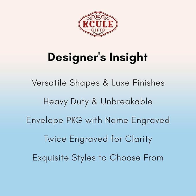 Stainless Luggage Tags for Suitcases 4 Pack: Metal Personalized Luggage Tags for Backpacks & Bags with Customizable Texts (Blue)