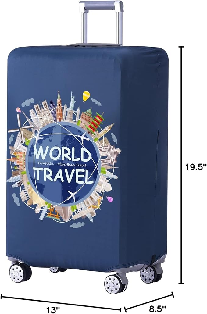 TRAVELKIN more than travel Luggage Covers For Suitcase Tsa Approved,Suitcase Cover Protector Fit 18-32 Inch Luggage