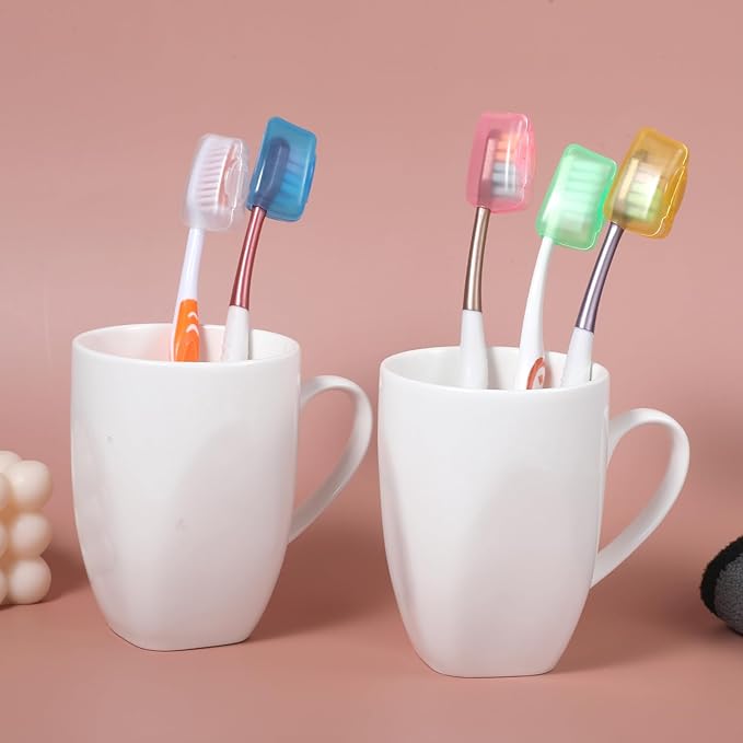 150 Pcs Travel Toothbrush Head Covers, Portable Toothbrush Containers Toothbrush Caps Case Protector Tooth Brush Covering Convenient for Home Hotel Outdoor Travel