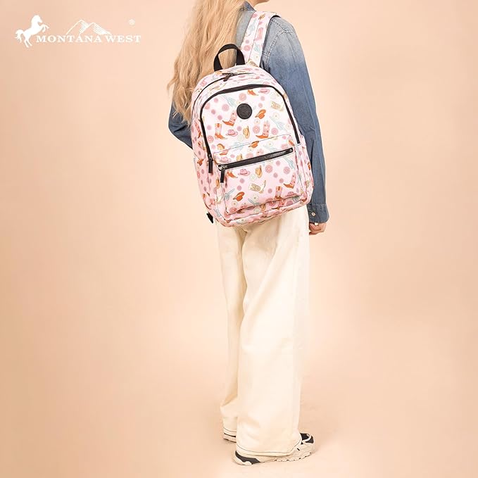 Montana West Backpack for Women Western Travel Backpack Purse Casual Daypack for Laptop College