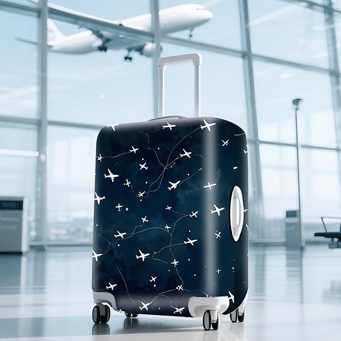 ANNA QUEEN Travel Luggage Cover Suitcase Protector Suitcase Cover Anti-Scratch,Stretchable Bag Cover Washable Durable Polyester