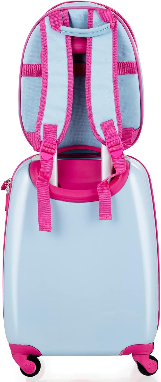 KOTEK Kids Carry On Luggage Set, 16" Hardside Rolling Suitcase with Spinner Wheels, Travel Rolling Luggage for Boys Girls (Deer)