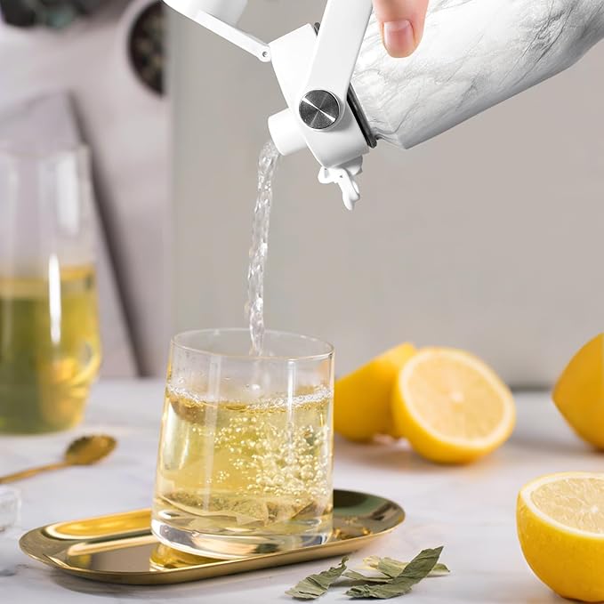 SENDESTAR 40oz Stainless Steel Water Bottle(Cold for 48 Hrs, Hot for 24 Hrs),Double Wall Vacuum Insulated Bottle with Straw Lid, Spout Lid and Flex Cap, Fit in Any Car Cup Holder,Marbling