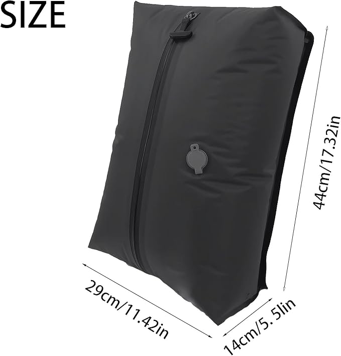 Vacuum Compression Travel Bag, Waterproof Zipper, Space Saver Packing Cube with One-Way Valve & Handle, Durable TPU Polyester Material, for Luggage & Backpack (2 bag 1 pump)