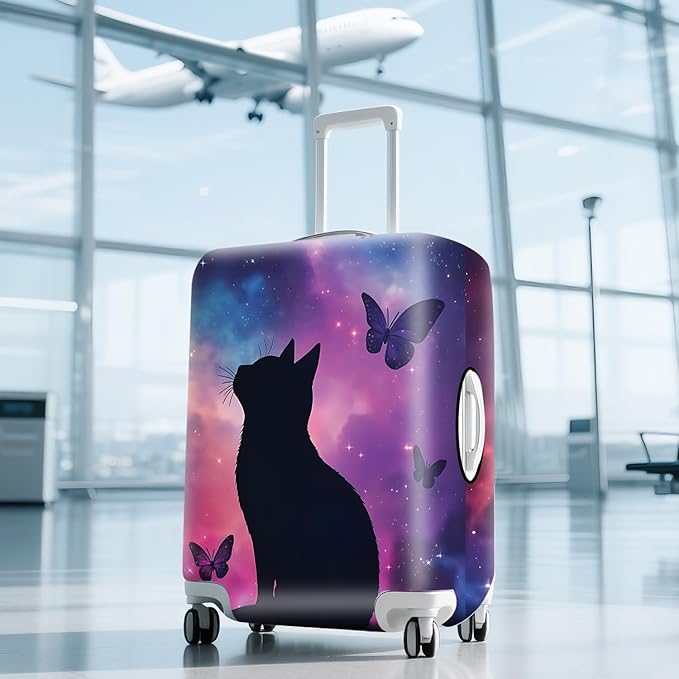 ANNA QUEEN Travel Luggage Cover Suitcase Protector Suitcase Cover Anti-Scratch,Stretchable Bag Cover Washable Durable Polyester