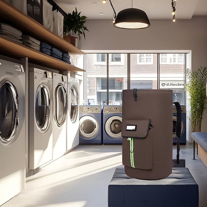 laundry bag backpack,extra-large heavy duty laundry bags,laundry backpack for college students,drawstring closure (bright red Laundry Backpack)