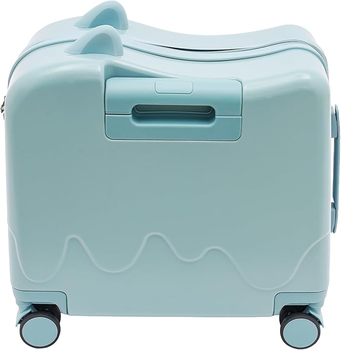 18" Kids Luggage Suitcase for Girls & Boys, Kids Carry On Luggage with Wheels Children’s Suitcase w/Lock (Sky Blue)