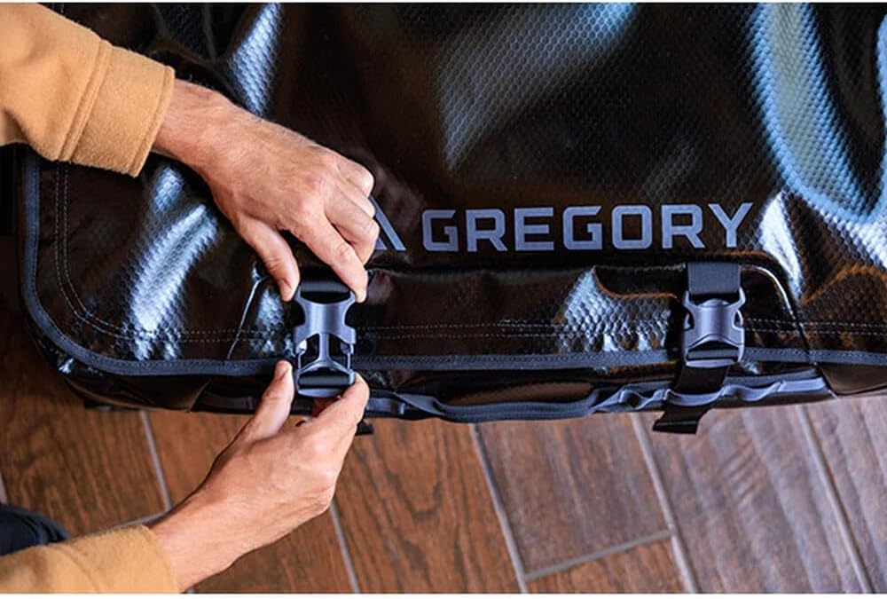 Gregory Alpaca 100L Water-Resistant Adventure Travel/Gear Organization Wheeled Duffle Bag with Packing Cube Included, Slate Blue