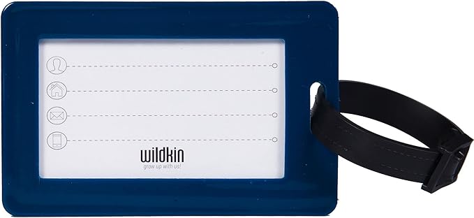 Wildkin Kids Luggage Tags – Set of 2, Durable Bag Tags w/Info Card for Suitcases & Backpacks - Transportation