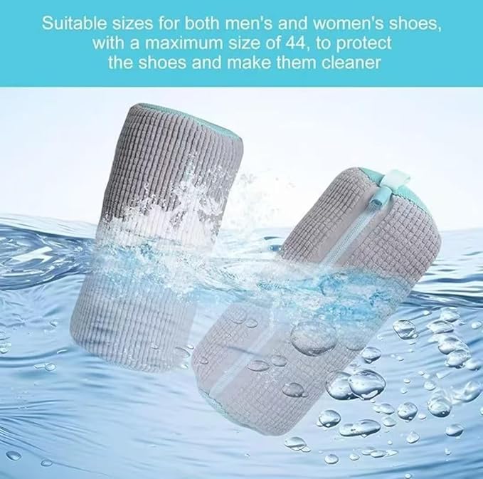 Shoe Washing Machine Bag Laundry Shoe Bags for Washing Machine, 2Pcs Shoe Washing Bag Shoe Laundry Bag for Washer and Dryer Reusable Shoe Washing Bags (Grey-2Pcs)