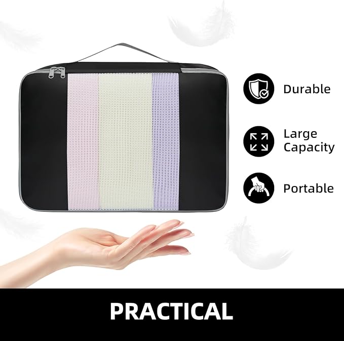 BAGAIL 6 Set/8 Set/10 Set Packing Cubes Various Sizes Packing Organizer for Travel Accessories Luggage Carry On Suitcase