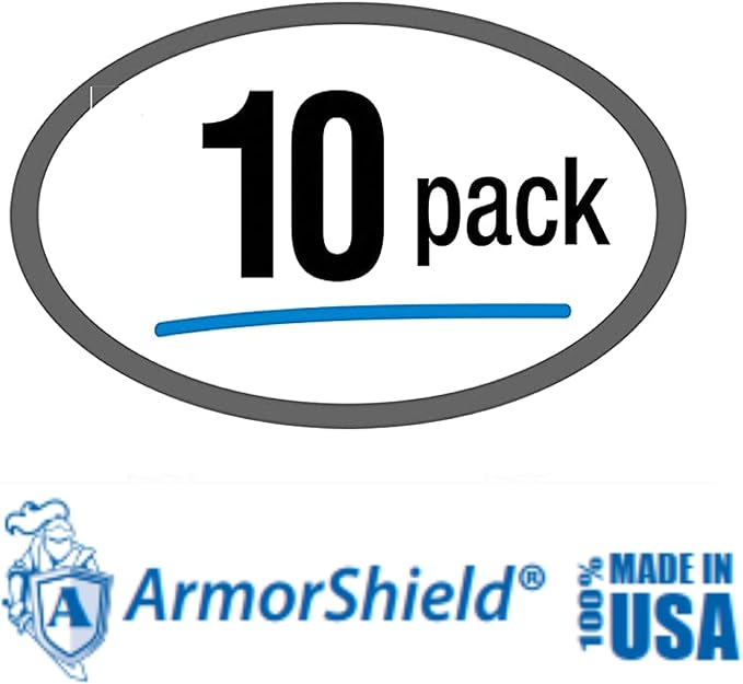 RFID Blocking Sleeves Credit Card Protector 100% MADE IN USA - Anti-theft for Travel wallet, purse. ArmorShield Your Identity (10PAK)