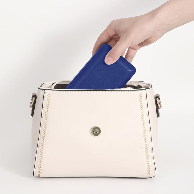 Ring Storage Boxes for Multiple Rings, Compact and Stylish Travel Jewelry case, Portable Small jewelry Organizer Box Tray Gift for Women, Girl(Blue)