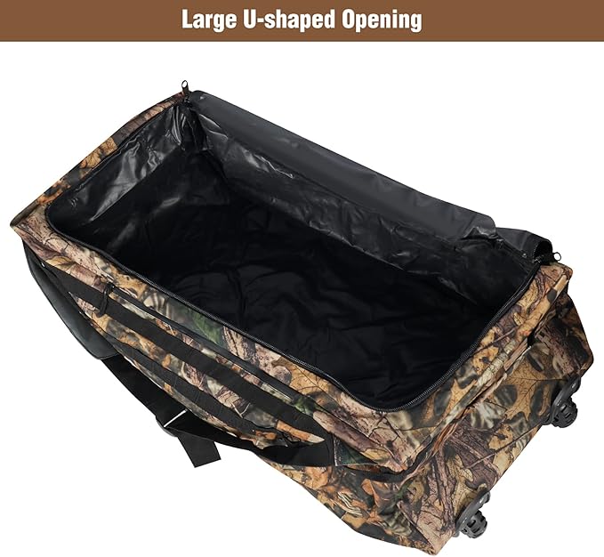 REDCAMP 85L/120L/140L Foldable Duffle Bag with Wheels, Large Travel Duffel Bag