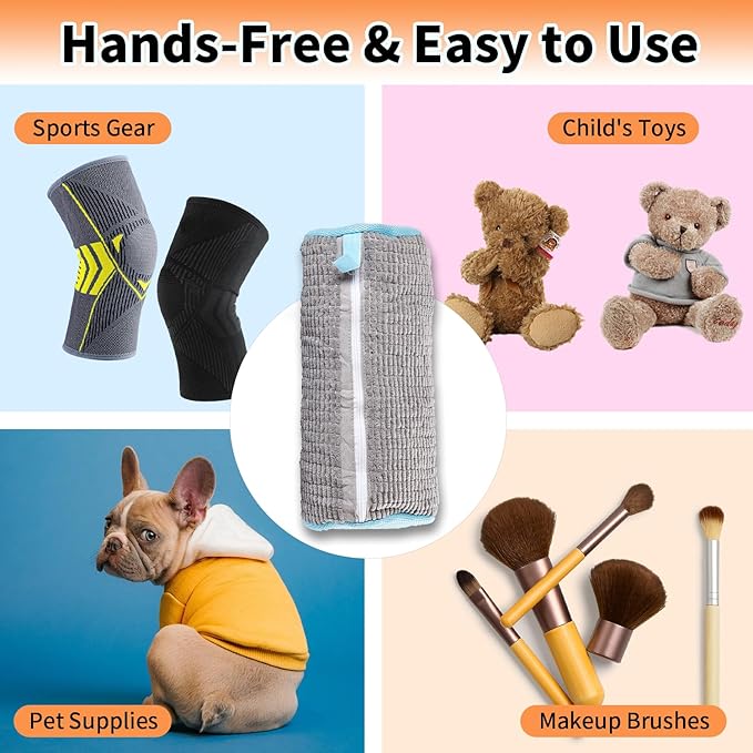 Shoe Washing Machine Bag, 2Pcs Reusable Shoe Cleaning Bag for Washing Machine, Shoe Laundry Bag for Washer, Cleaner bag for Sneakers Tennis Shoes (Grey 2pcs)