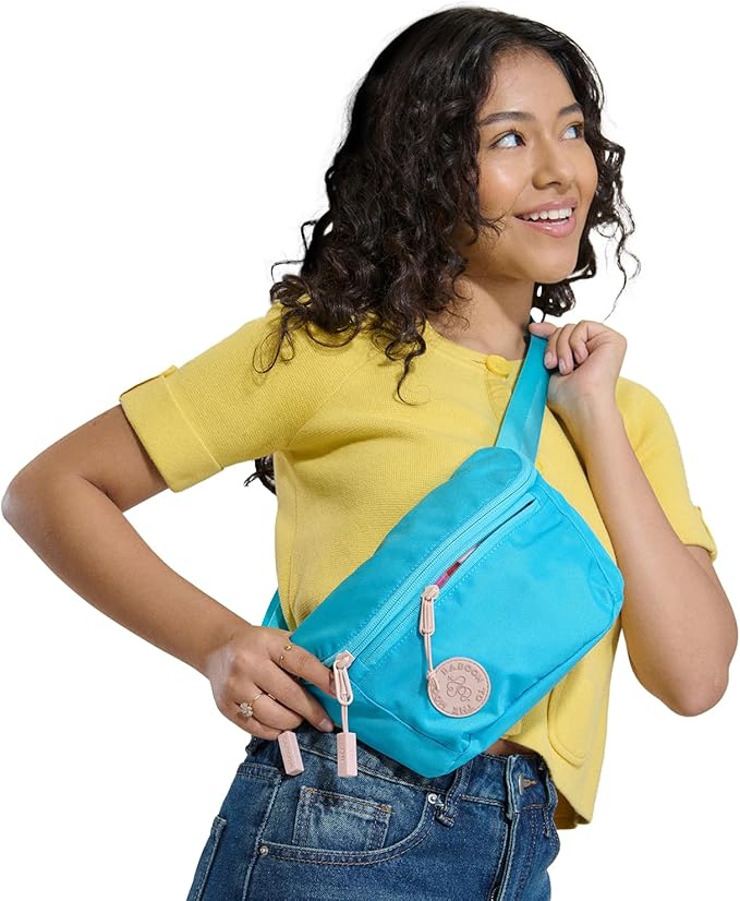 Baboon to the Moon Fanny Pack - Trendy, Compact, Water-Repellent Waist Bag in Multiple Colors and Sizes for Men and Women (Bluebell, Full Size (3L))