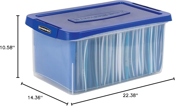 Bankers Box Heavy Duty 20" Plastic Letter File Box