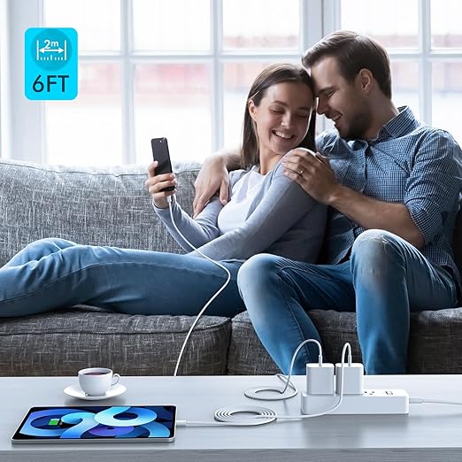 Fast Charger for iPhone 17 16 15, 3Pack USB C iPad Charge PD Fast Charger Block 6FT Long USBC to Type C i Phone Charging Cable Cord for iPhone 17 Air/Pro/Pro Max/16 Pro/Plus/15/15 Pro/Pro Max,iPad Pro