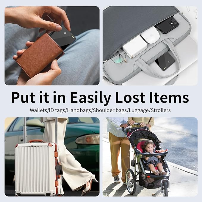 Wallet Tracker Card (Samsung Only),Rechargeable Bluetooth Smart Wallet Tracker,0.08in Ultra-Thin Glass Samsung Tracker Tags for Wallets,Passports & Luggage,IP67 Waterproof(1 Pack)