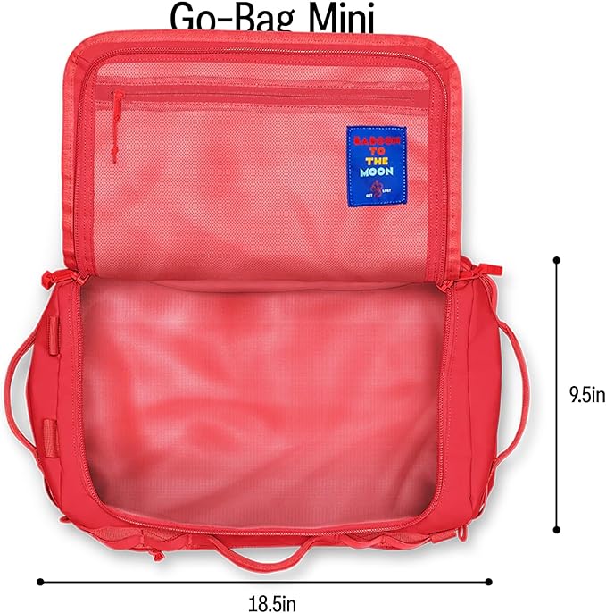 Baboon to the Moon Go-Bag Mini Duffle Bag - Detachable Straps, Stylish, Compact, TSA Approved Carry On Travel Duffel Bag in Multiple Colors, Durable, Water Resistant for Men and Women (Maple Sugar)