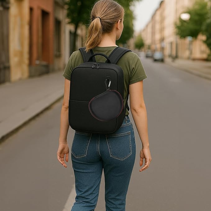 Headphone Case for Beats Solo 4/ for TOZO HT2/ for Glynzak/for Beats Studio Pro/for Beats Solo3/ for Beats Studio3 On-Ear Headphones, Foldable Bluetooth Wireless Headset (Extra Large) - Black