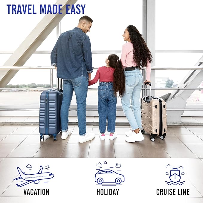 Veken 10 Set Packing Cubes for Travel Essential, Suitcase Organizer Bags in 4 Sizes, Carry-On Luggage Accessories with Large Laundry & Hanging Toiletry Bag, Must-Have for Airplane, Road Trip & Camping