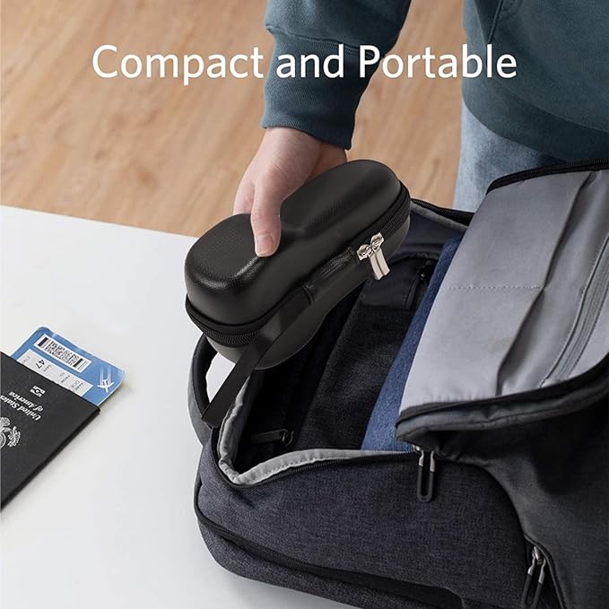 Razor Travel Case - Protective Holder for Philips Series S1000 S2000 S3000 S5000 S7000 S8000 S9000, Portable Charging, Durable, Waterproof, Compact Design for Men's Travel Essentials (Black)