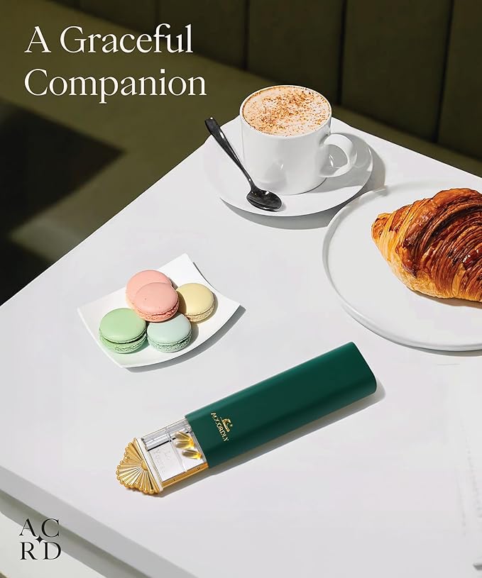 Premium Weekly Pill Organizer, 7-Day Compact Pill Case for Purse, Lightweight Gold Aluminum Pill Box for Vitamins, Medicine, Supplements, Luxury Wellness Gift