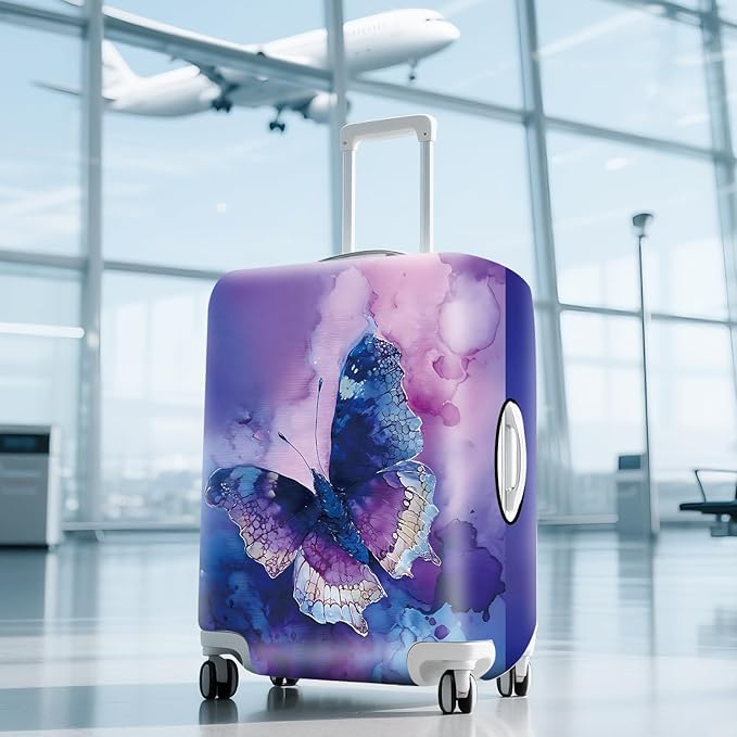 ANNA QUEEN Travel Luggage Cover Suitcase Protector Suitcase Cover Anti-Scratch,Stretchable Bag Cover Washable Durable Polyester