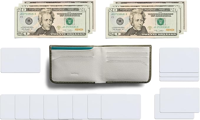 Bellroy Hide & Seek Wallet (Slim Leather Bifold Design, RFID Protected, Holds 5-12 Cards, Coin Pouch, Flat Note Section, Hidden Pocket)