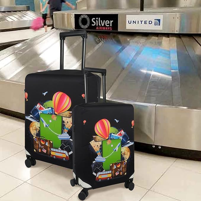 Explore Land Luggage Cover Suitcase Protector Fits 18-22 Inch Case (Travel, S)