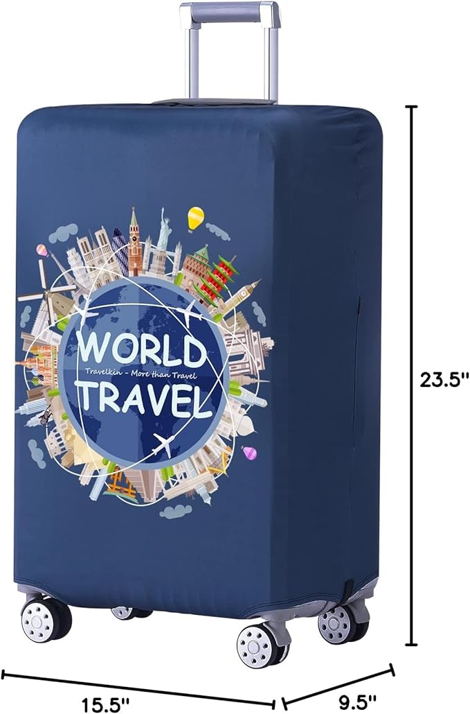 TRAVELKIN more than travel Luggage Covers For Suitcase Tsa Approved,Suitcase Cover Protector Fit 18-32 Inch Luggage