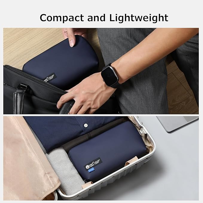 RIGHT AWAY Electronic Organizer,Waterproof Travel Accessories Storage, Tech Pouch for Cord, Power bank, Airpods, Daily Items