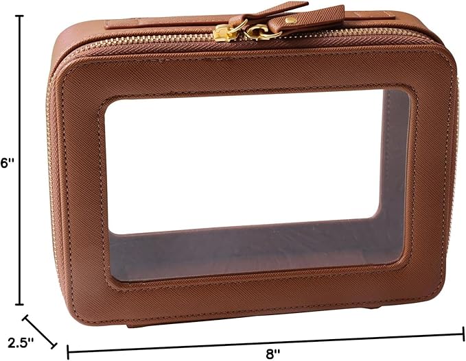 SANHECUN Toiletry bag waterproof cosmetic organizer with handle lagre opening for travelling