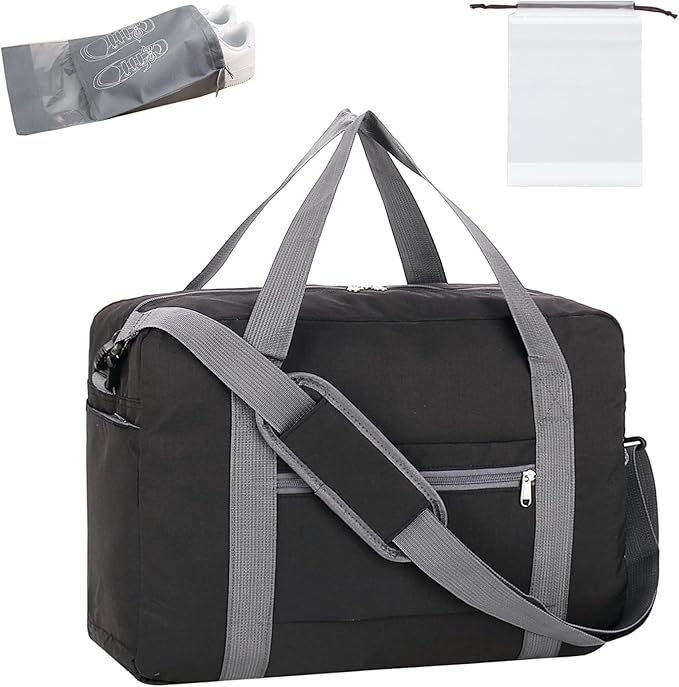 For Spirit Airlines Personal Item Bag 18x14x8 with Wet Pocket Foldable Travel Duffel Bag Underseat Carry on for Men & Women