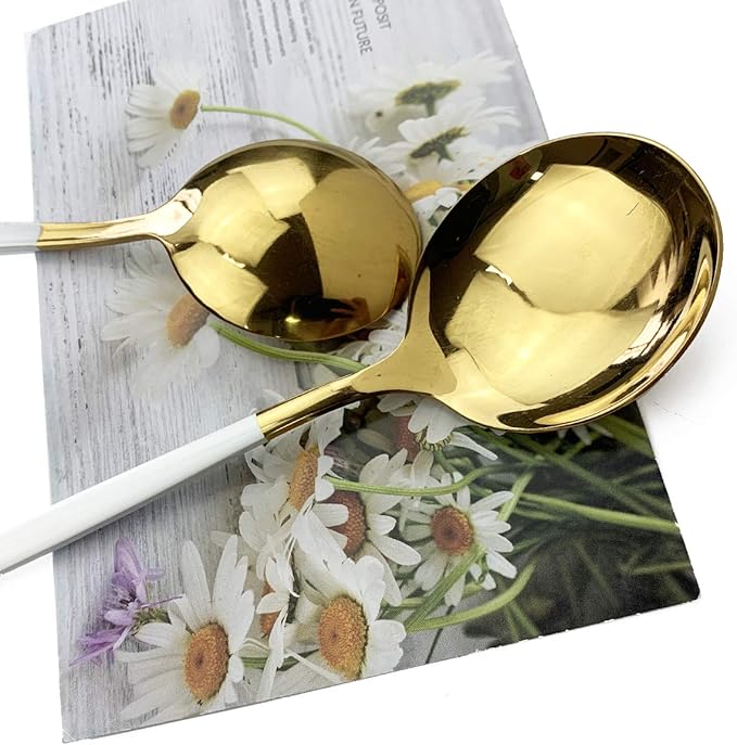 JASHII 20-Piece Stainless Steel Satin Finish Flatware Set, Mirror Polished Tableware Cutlery for Home and Restaurant, Dishwasher Safe