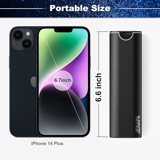 Extra Large Pill Organizer 7 Day, Aluminum Daily Pill Box, Weekly Travel Pill Case, Cute Pill Holder to Hold Vitamins, Medicines, Pills, Supplements